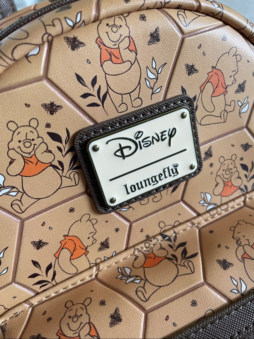 Rare Loungefly Winnie the Pooh Honeycomb Portraits Mini Backpack